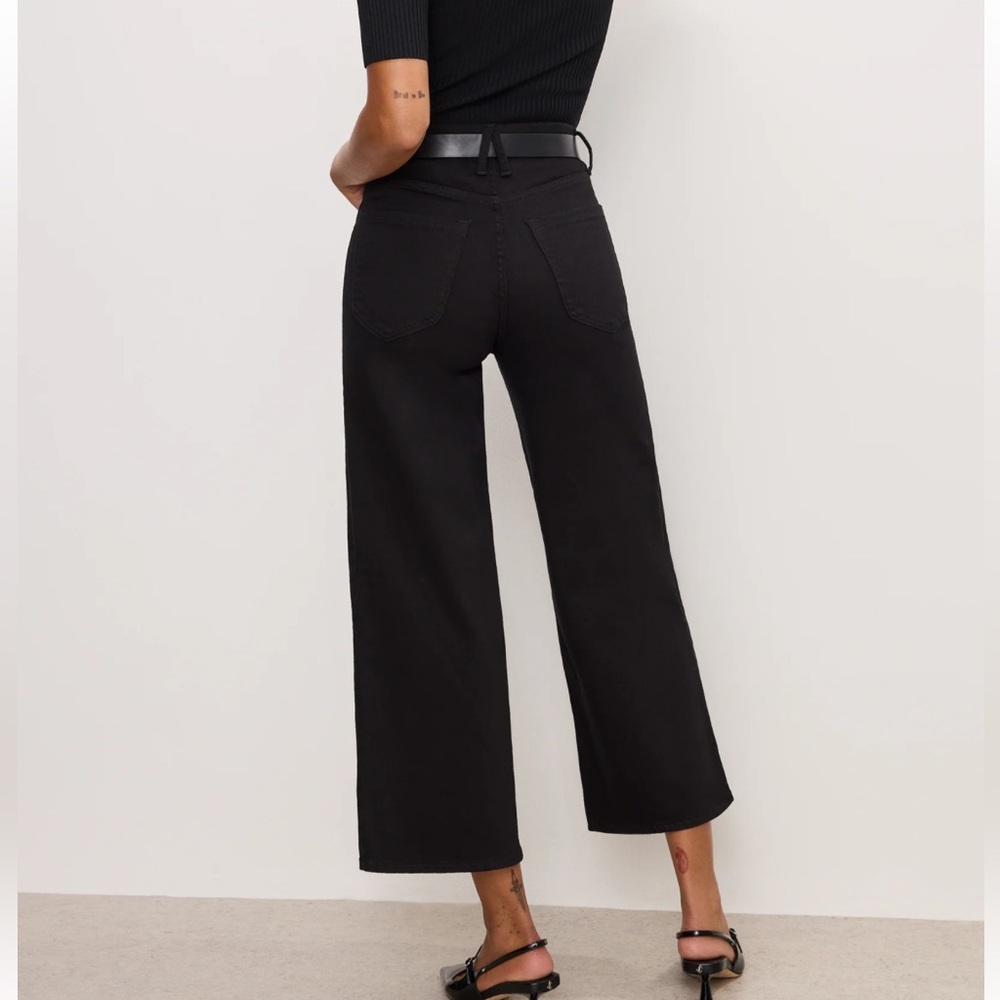 Good American Good Waist Palazzo Crop High-Waist 14/32 - Picture 9 of 13